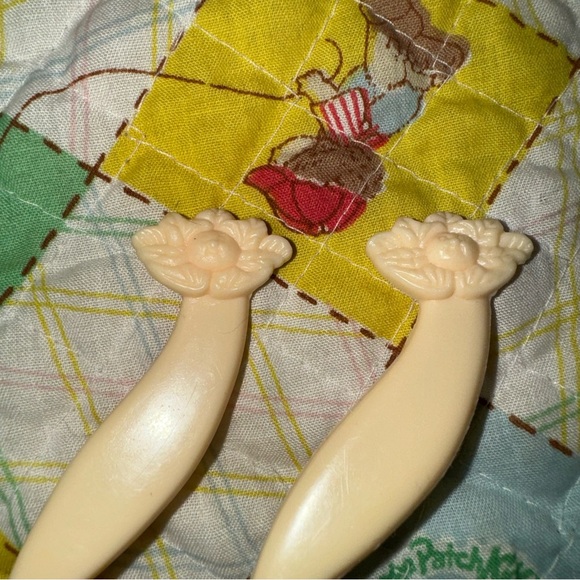 Vintage 1983 Cabbage Patch Kids Diaper Bag Sippy Cup Fork And Spoon - Picture 5 of 15